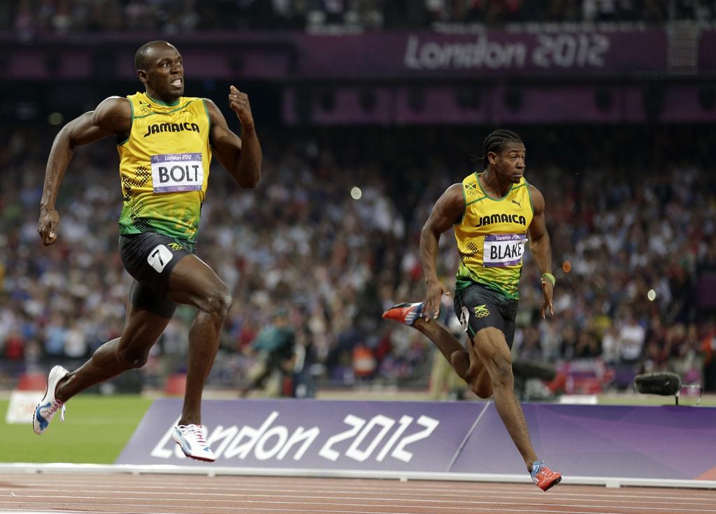 Adversaires à Londres, Bolt et Blake courront chacun de leur côté à Lausanne. [Gregory Bull]