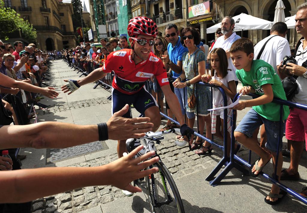 L'Espagnol Jonathan Castroviejo conserve son maillot rouge de leader sur la Vuelta [Alvaro Barrientos]