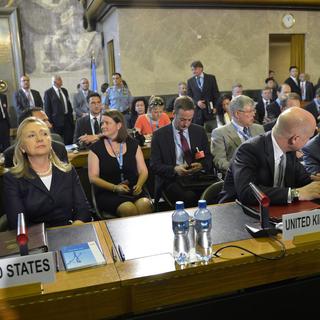 Les discussions de Genève sur la Syrie ont commencé avec deux heures de retard ce samedi 30 juin. [Martial Trezzini]
