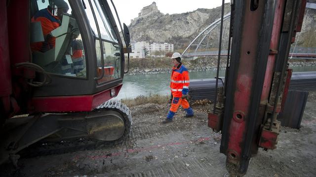 Les travaux de renforcement des digues avaient débuté en novembre 2011. [Jean-Christophe Bott]