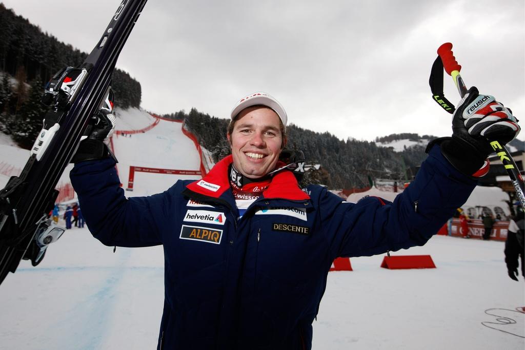 Le Bernois a signé un formidable succès à Val Gardena. [Alexandra Wey]