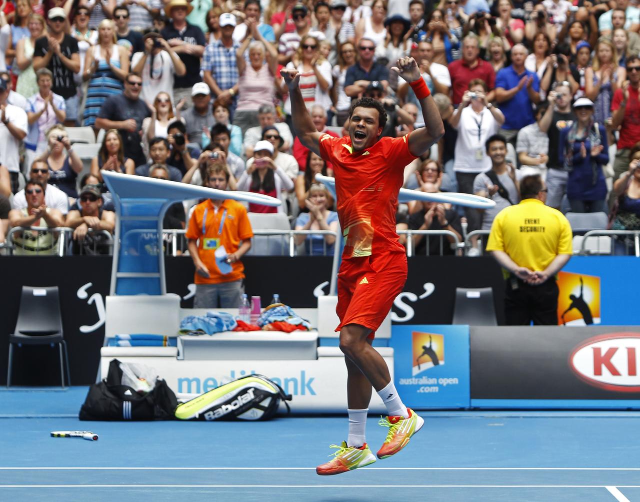 Tsonga est en forme. Dans la même partie de tableau que le Framçais, Djokovic devra se méfier. [REUTERS - Darren Whiteside /]