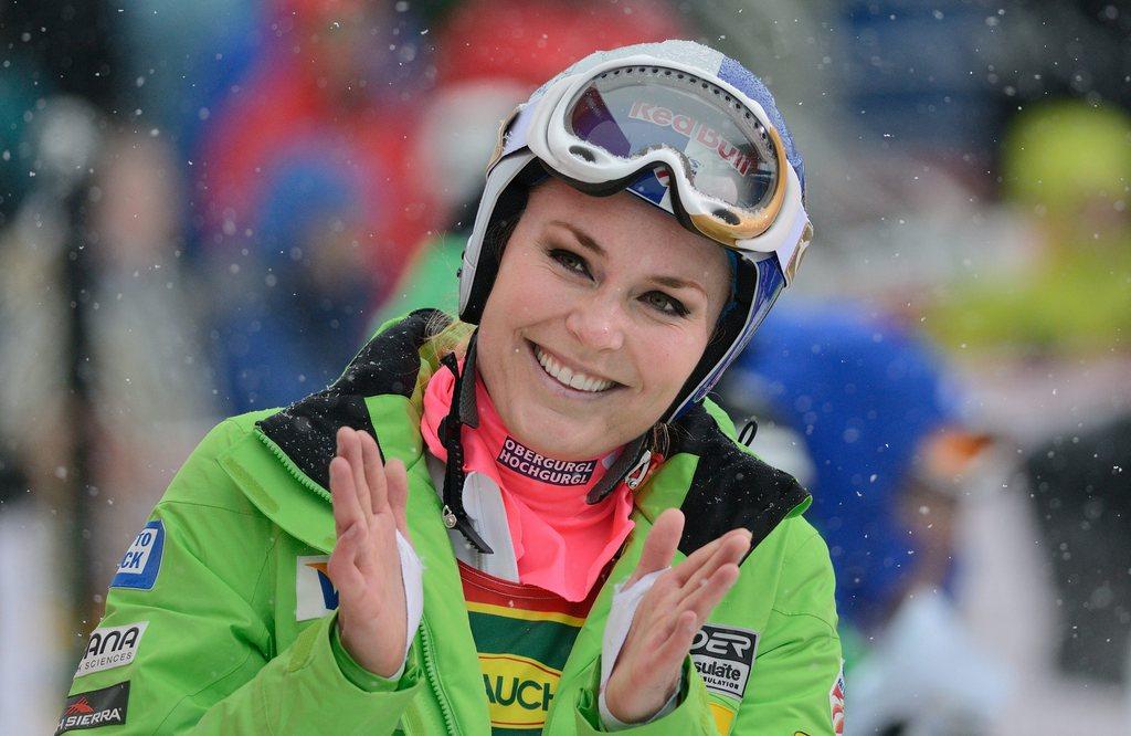 Après son triplé en vitesse à Lake Louise, Lindsey Vonn est en course pour fêter un 5e grand globe de cristal. [KEYSTONE - MIKE STURK]