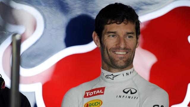 Mark Webber, de bonnes raisons d'afficher un grand sourire. [Keystone - FRANCK ROBICHON]