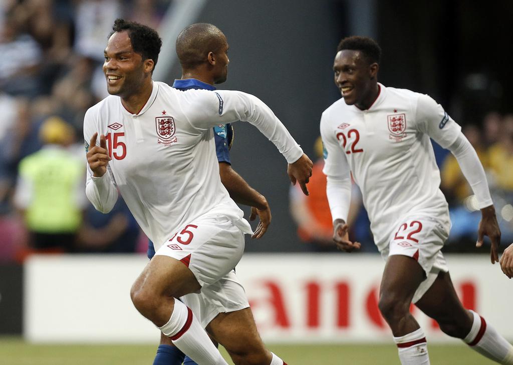 Lescott a ouvert la marque pour l'Angleterre. Un avantage de courte durée. [KEYSTONE - Laurent Cipriani]