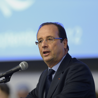 François Hollande ,lors de la conférence sur le Mali à l'ONU, 26.09.2012. [Eric Feferberg]