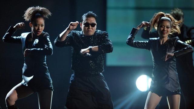 Le Sud-Coréen Psy affole les compteurs avec son "Gangnam Style". [John Shearer/Invision/AP]