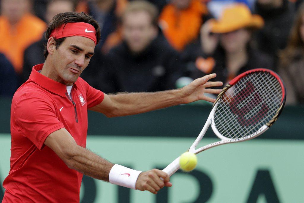 Federer a parfaitement assumé son rôle face à De Bakker, matricule 159 à l'ATP. [Salvatore Di Nolfi]