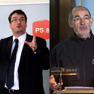 Les conseillers nationaux Christian Levrat (PS) et Jacques Bourgeois (PLR) se confrontent pour le siège au Conseil d'Etat.