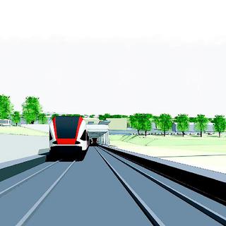 Le TransRUN prévoit la construction d'une liaison ferroviaire directe entre Neuchâtel et La Chaux-de-Fonds. [transrun.ch]
