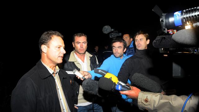 Le procureur d'Annecy Eric Maillaud a répondu aux questions de nombreux journalistes le 6 septembre 2012 après la découverte d'une survivante à Chevaline, en Haute-Savoie (France).