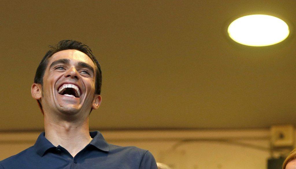 De retour de suspension, Contador a retrouvé le sourire après sa victoire sur la Vuelta. [KEYSTONE - JUANJO MARTIN]