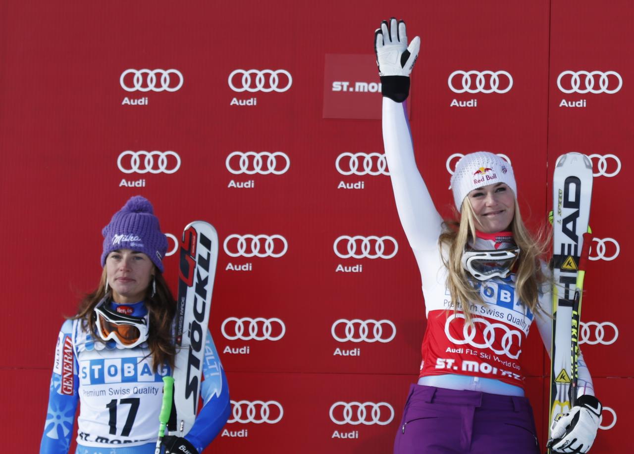 L'ambiance ne serait pas au beau fixe entre Maze et Vonn. [REUTERS - Michael Buholzer]