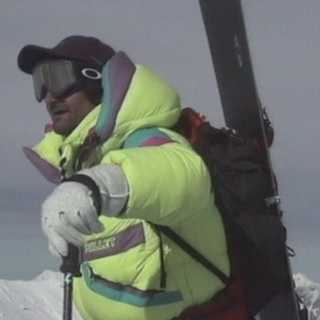 Jean Troillet en 1997 sur l'Everest [Archives TSR]
