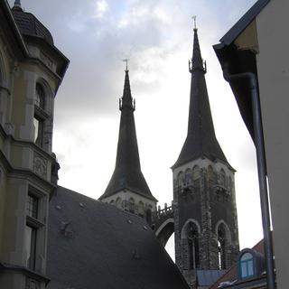 Clochers de l'église Saint-Jacques de Köthen en Allemagne. [MDR Fernsehen]