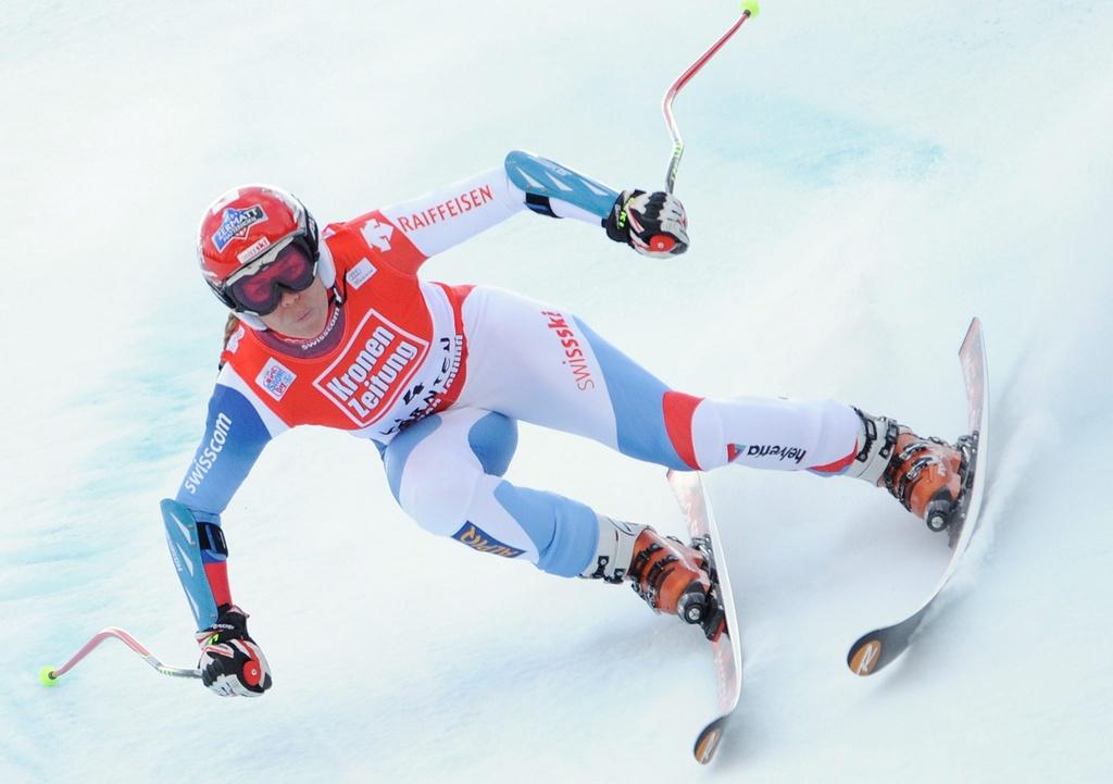 Fränzi Aufdenblatten a réalisé son meilleur résultat de la saison dimanche. [ROBERT JAEGER]