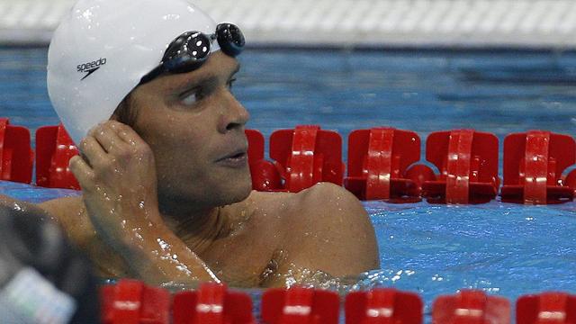 Dominik Meichtry devra nager beaucoup plus vite en demi-finales dimanche soir s'il veut terminer dans le top-8. [Keystone - PATRICK B. KRAEMER]