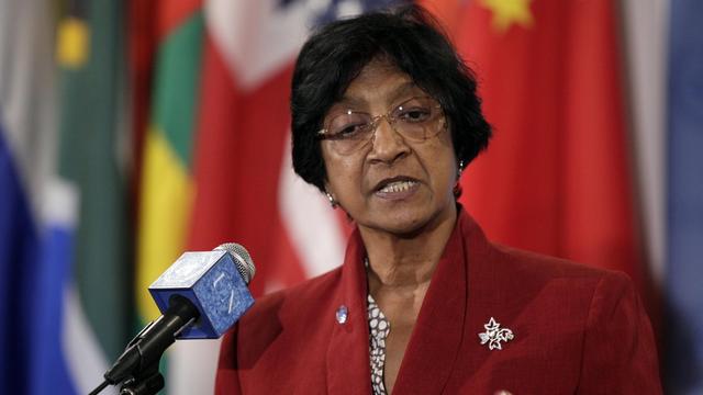 Navi Pillay a dénoncé les crimes contre l'humanité commis en Syrie par les deux camps. [Richard Drew]