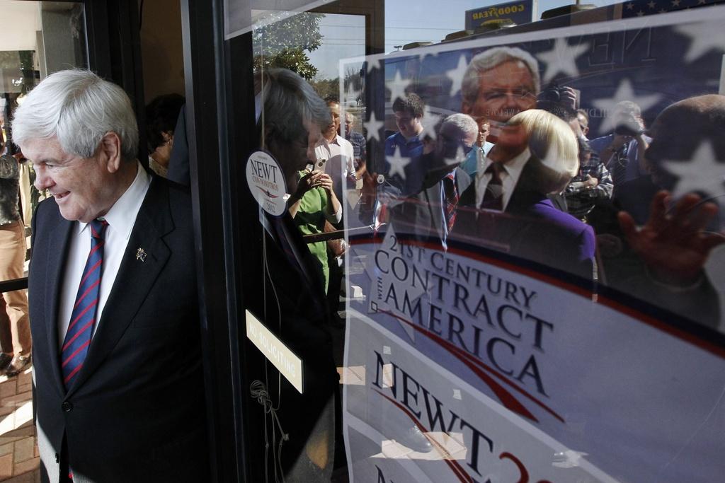 Newt Gingrich est dans la course "pour longtemps". [KEYSTONE - Matt Rourke]