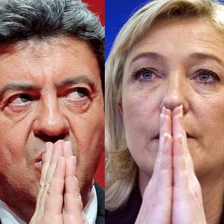 Jean-Luc Mélenchon et Marine Le Pen