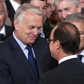 Jean-Marc Ayrault et François Hollande [Charles Platiau]