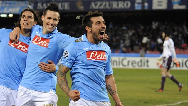 Les attaquants napolitains Cavani et Lavezzi ont été intenables face aux Anglais de Chelsea. [Salvatore Laporta]