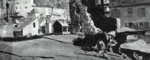 Sierre après le tremblement de terre du 27 janvier 1946. [Schweizer Illustrierte / Ringier]