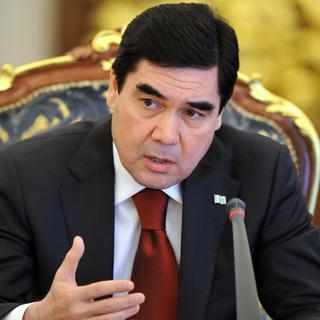 Le président turkmène Gurbanguly Berdymukhamedov est attendu ce lundi 08-10-2012 en Suisse. [Sergei Supinsky]