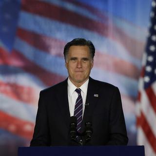 Mitt Romney à l'heure de la défaite. [David Goldman]