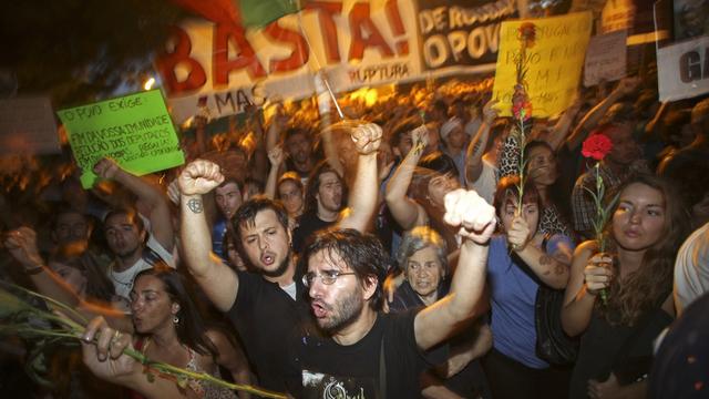 L'une des plus grandes manifestations jamais organisées au Portugal a eu lieu en réaction aux mesures d'austérité annoncées. [Francisco Seco]