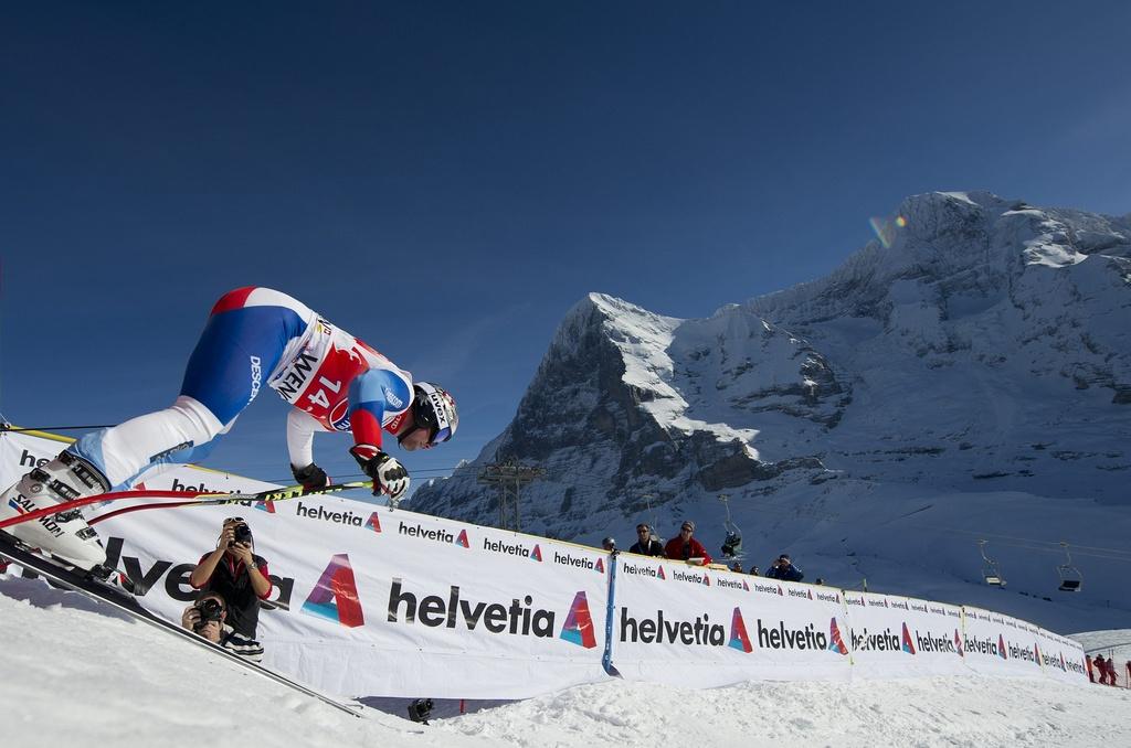 Feuz à Wengen: "A part Lake Louise, il n'y a aucune piste que je connais mieux que celle-là". [KEYSTONE - Peter Schneider]