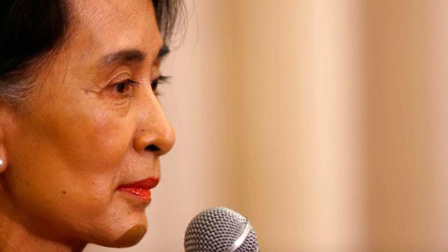 L'icône de l'opposition birmane Aung San Suu Kyi est devenue une politicienne pragmatique. [EPA/Keystone - Kent Nishimura]