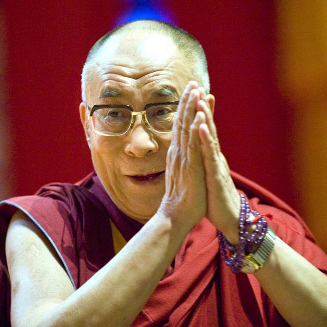 Le Dalaï-Lama en visite à Lausanne le 5 août 2009. [Laurent Gillieron]