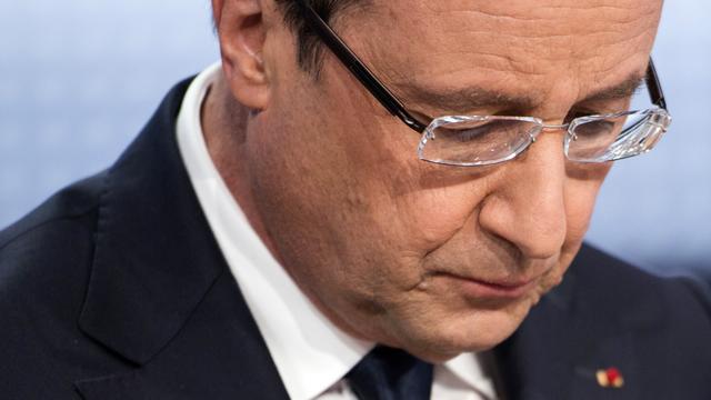 La cote de popularité de François Hollande est au plus bas dans les sondages. [Fred Dufour]