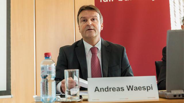 Andreas Waespi, CEO de la banque Coop. [Matthias Willi]