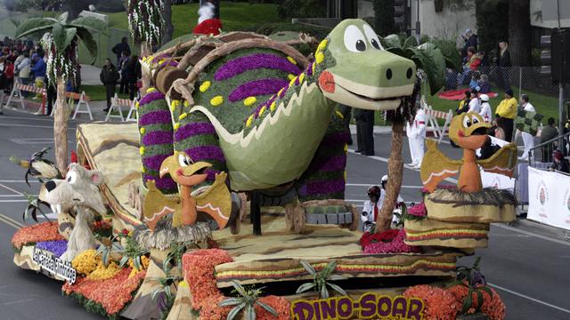 Mardi 1er janvier: le premier jour de l'an est traditionnellement la date d'une parade festive à Pasadena, en Californie, qui fête cette année son 124e anniversaire. [Jonathan Alcorn]