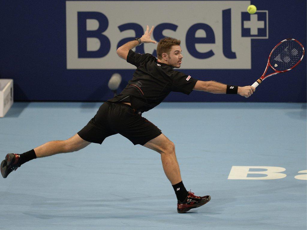 La sortie prématurée de Wawrinka au 1er tour à Bâle n'hypothèque en rien une qualification au Masters de Londres. Le Vaudois devra sortir le grand jeu la semaine prochaine à Paris-Bercy. [Georgios Kefalas]