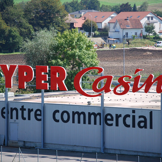 L’hypermarché Casino de Courrendlin (JU). [Gaël Klein]