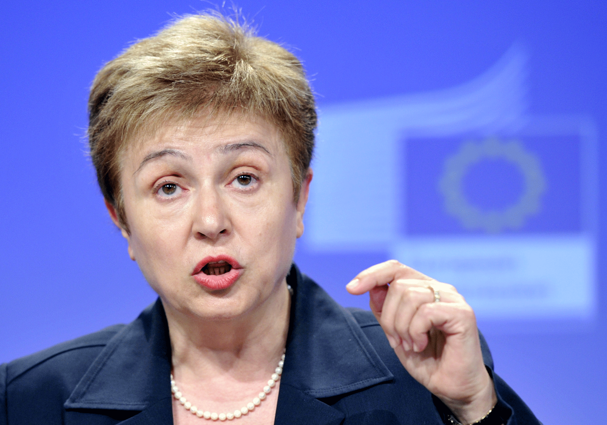 Kristalina Georgieva, Commissaire européenne pour l'aide humanitaire. [AFP - Georges Gobet]