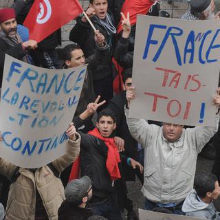 Les manifestants désiraient notamment protéger le pays de l'ingérence française. [Hassene Dridi / AP Photo]