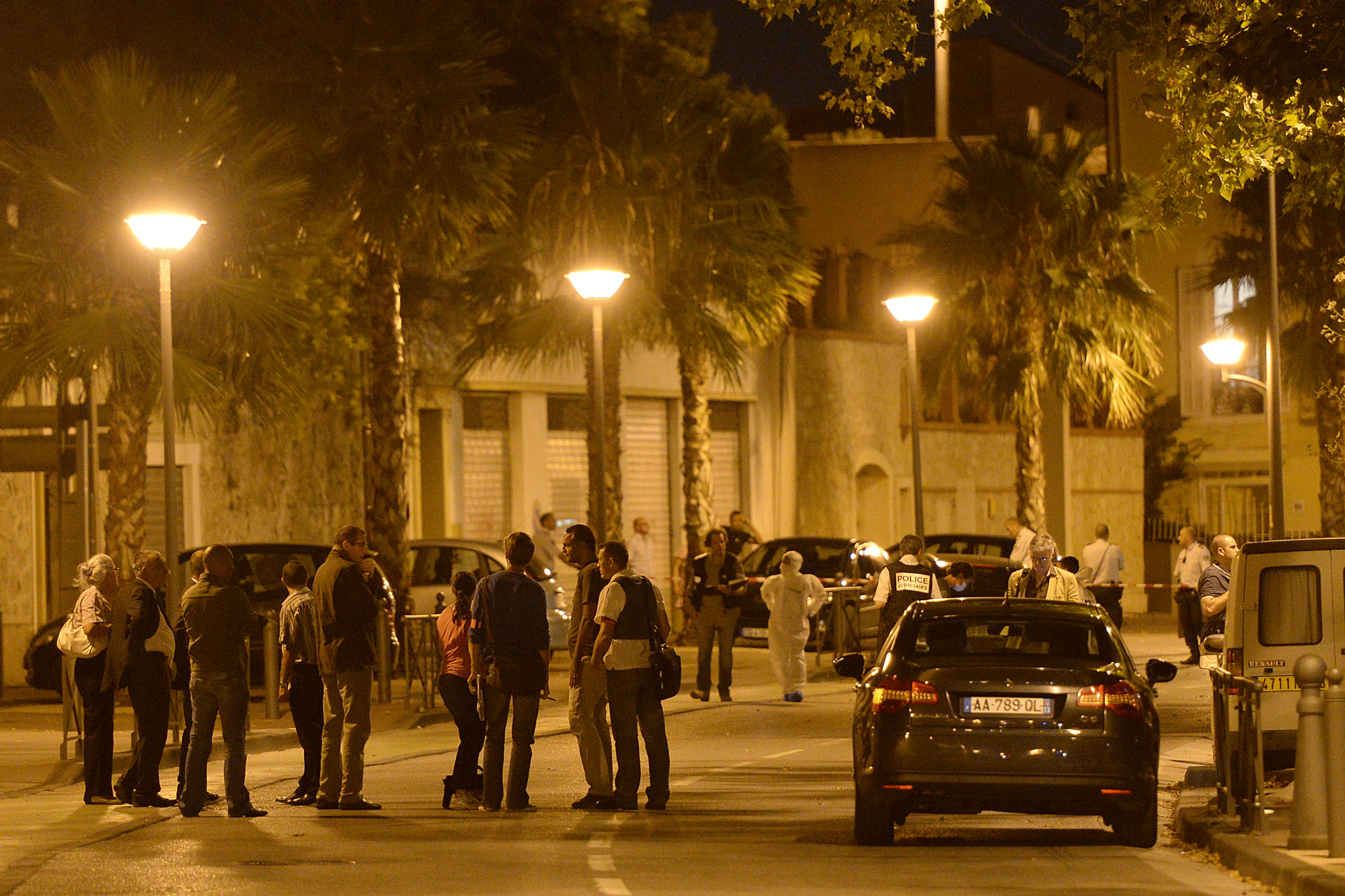 La police de Marseille sur les lieux du crime du 19 août 2013. [Boris Horvat]