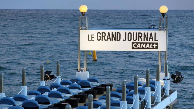Le Grand Journal de Canal+ se délocalise à Cannes durant le Festival. [EPA / Keystone - Sébastien Nogier]