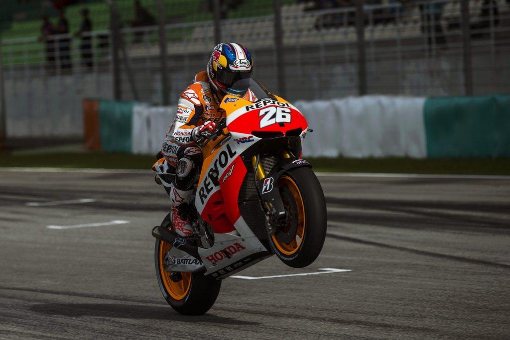 Pedrosa s'est offert sa 3e victoire de la saison. [KEYSTONE - Ahmad Yusni]