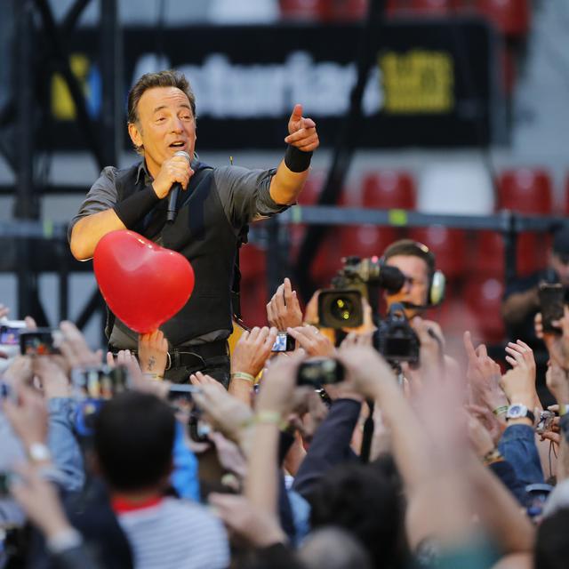 Bruce Springsteen lors d'un concert le 26 juin à Gijon, en Espagne. [Cesar Manso]
