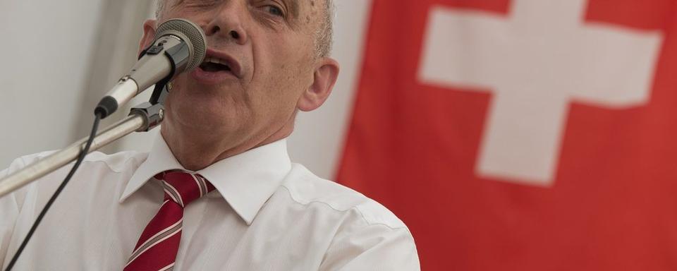 Un discours combatif pour Ueli Maurer. [Lukas Lehmann]