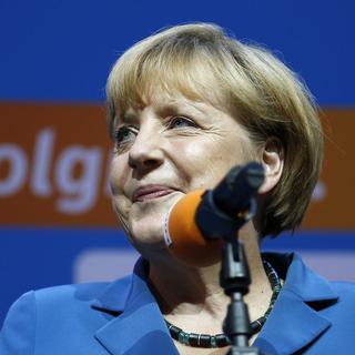 Angela Merkel a nettement remporté dimanche les élections législatives allemandes. [Matthias Schrader]