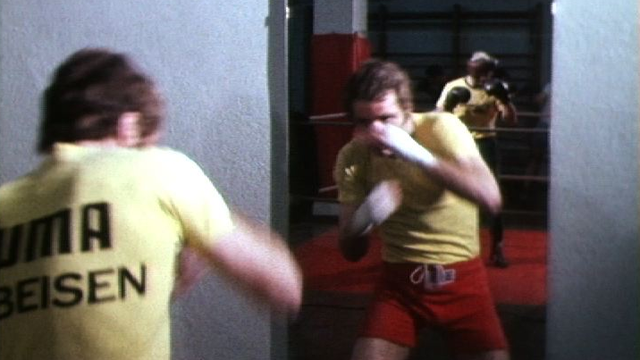 L'entraînement du boxeur en 1984. [RTS]
