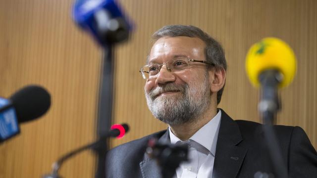 Le président du Parlement iranien, Ali Larijani, était à Genève le 9 octobre en marge de la 129e assemblée de l'Union inter-parlementaire. [Salvatore Di Nolfi]