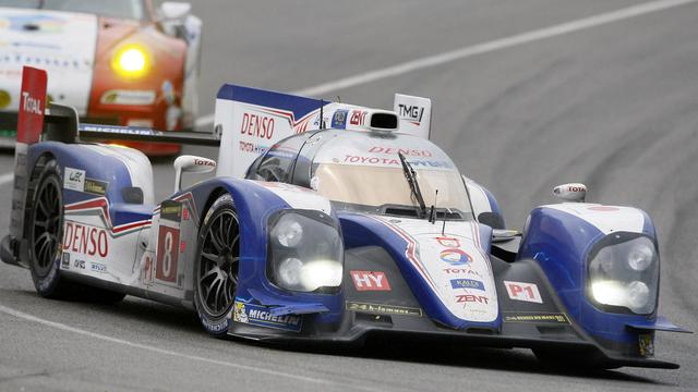 Buemi signe son premier podium dans l'épreuve mythique des 24h du Mans. [Michel Spingler]