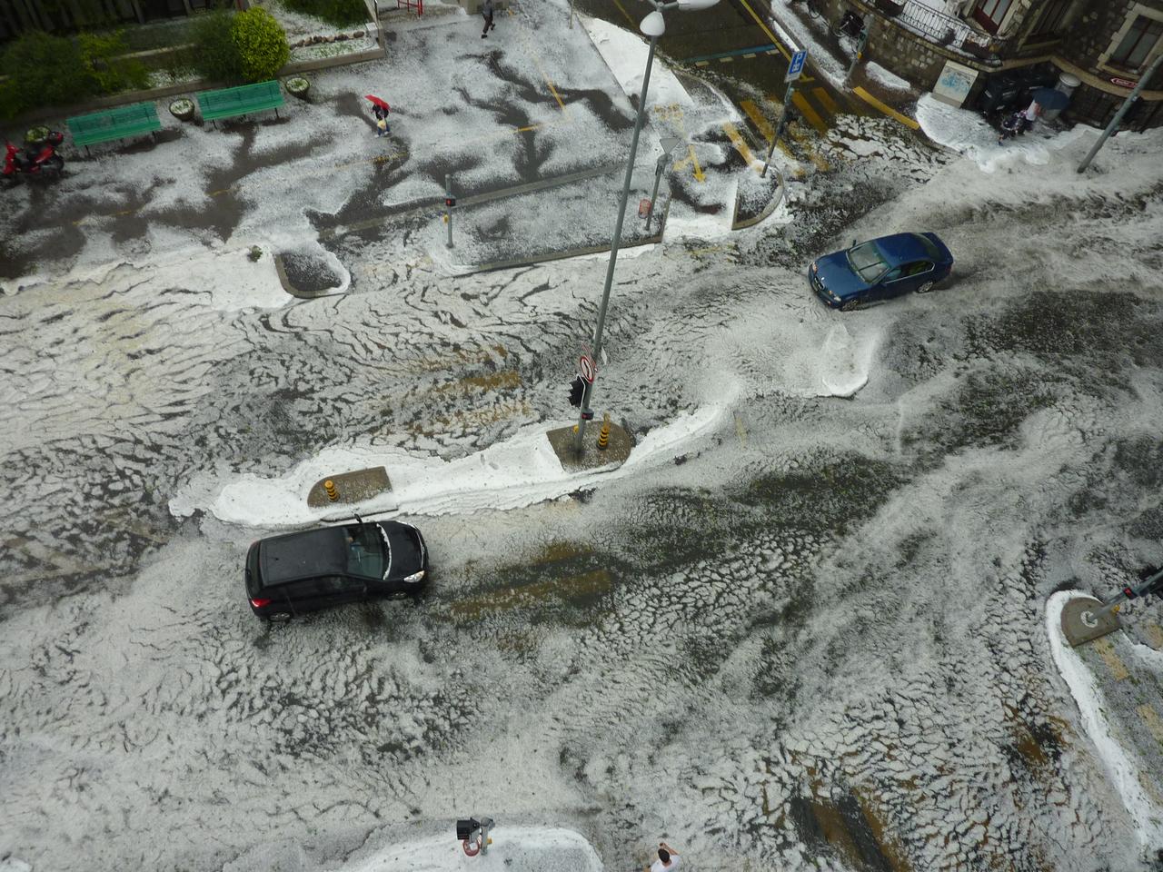 Orage, grêle, Genève [Clémence Bulliard]